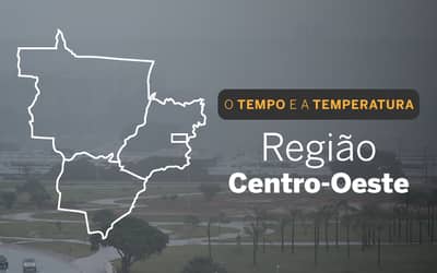 O TEMPO E A TEMPERATURA: Chuva continua em todo Centro-Oeste nesta segunda-feira (2)