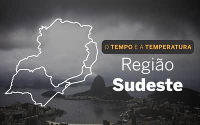 O TEMPO E A TEMPERATURA: Terça-feira (3) com pancadas de chuva em todo o Sudeste